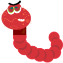 download Computer Worm clipart image with 0 hue color