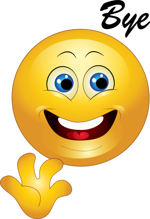 Yellow Bye Happy Smiley Emoticon Clipart I2clipart Royalty Free Public Domain Clipart