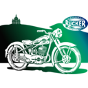 download 1950 Motorbike clipart image with 270 hue color