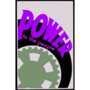 download Power To The People clipart image with 270 hue color