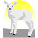 download Lamb clipart image with 0 hue color