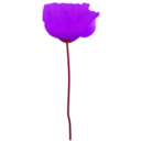 download Poppy Flower clipart image with 270 hue color