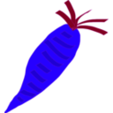 download Carrot clipart image with 225 hue color