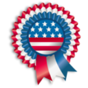 download 4th July Ribbon clipart image with 0 hue color
