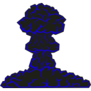 download Mushroom Cloud clipart image with 45 hue color