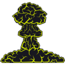 download Mushroom Cloud clipart image with 225 hue color