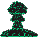 download Mushroom Cloud clipart image with 315 hue color