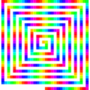 download 12 Color 480 Square Spiral clipart image with 45 hue color