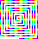 12 Color 480 Square Spiral