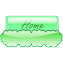 download Cloud Button 1 clipart image with 90 hue color