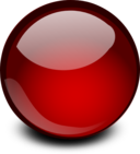 Red Glossy Orb