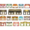 download Store Fronts clipart image with 0 hue color
