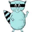 download Raccoon clipart image with 135 hue color