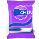 download Chips clipart image with 225 hue color