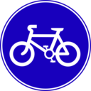 download Roadsign Cycles clipart image with 45 hue color