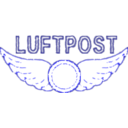 download Vintage Luftpost Rubber Stamp clipart image with 0 hue color