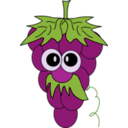 download Red Grapes clipart image with 315 hue color