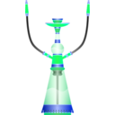 download Hookah Sheesha Water Pipe clipart image with 180 hue color