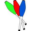 download Clubs Juggling clipart image with 0 hue color