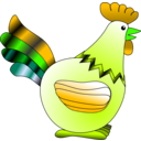 download Rooster clipart image with 45 hue color