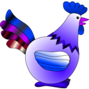 download Rooster clipart image with 225 hue color