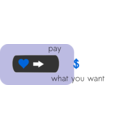 download Pay What You Want Button1 clipart image with 180 hue color