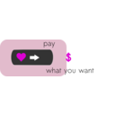 download Pay What You Want Button1 clipart image with 270 hue color