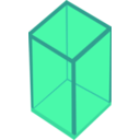 download Cyan Transparent Cube clipart image with 315 hue color