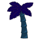 download Palm Tree clipart image with 180 hue color