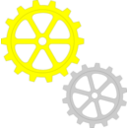 download Gears clipart image with 0 hue color