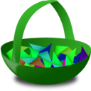 download Raffle Basket clipart image with 90 hue color
