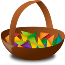 download Raffle Basket clipart image with 0 hue color