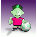 download Soccer Toon clipart image with 90 hue color
