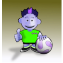 download Soccer Toon clipart image with 225 hue color