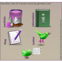 download Sencillo 4 Vector Icons clipart image with 270 hue color