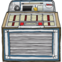 download Jukebox clipart image with 0 hue color