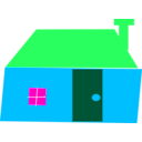 download House clipart image with 135 hue color