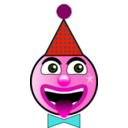 download Head Clown clipart image with 315 hue color