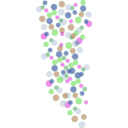 download Colored Bubbles clipart image with 270 hue color