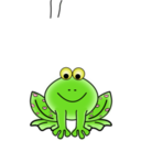download Green Valentine Frog With Pink Hearts clipart image with 0 hue color