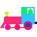 download Locomotive clipart image with 315 hue color