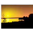 download Sunset clipart image with 0 hue color