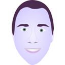 download Man Face clipart image with 270 hue color