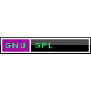 download Gnu License Web Badge clipart image with 90 hue color