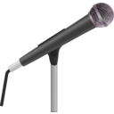 download Microphone clipart image with 270 hue color