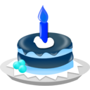 download Birthday Cake Ns clipart image with 180 hue color