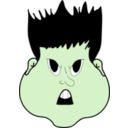 download Angry Boy clipart image with 90 hue color