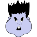 download Angry Boy clipart image with 225 hue color