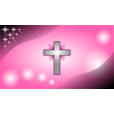 download Iceblue Glowing Cross Wallpaper clipart image with 90 hue color