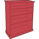 download Wooden Bookcase clipart image with 315 hue color